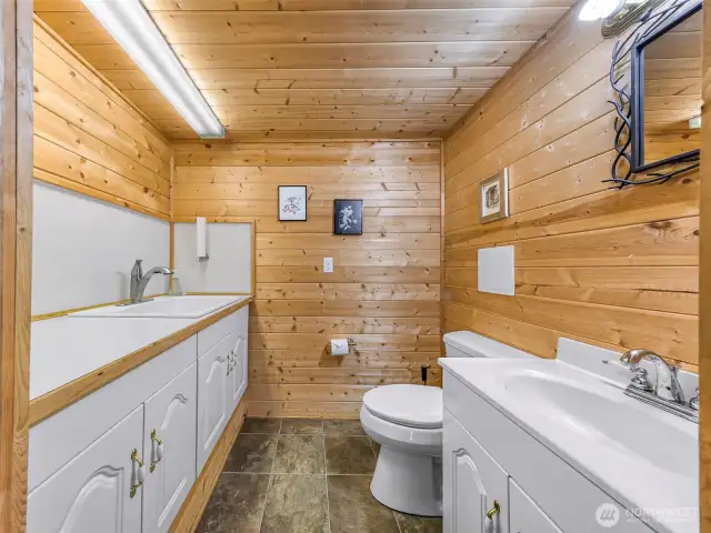 1/2 bath in shop