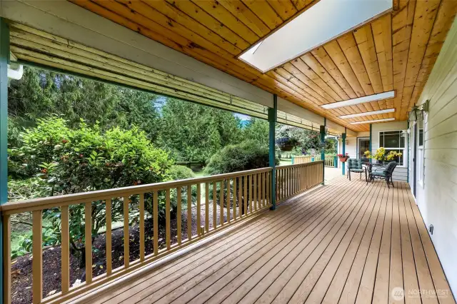back deck has been completely updated