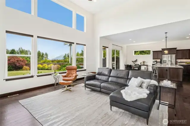 Light-filled with floor-to-ceiling windows