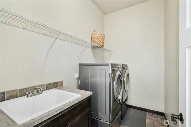 Spacious laundry room