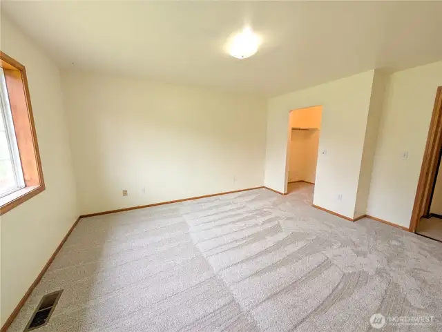 Ensuite walk in and bathroom to the right.