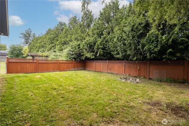 Privacy galore in this backyard!