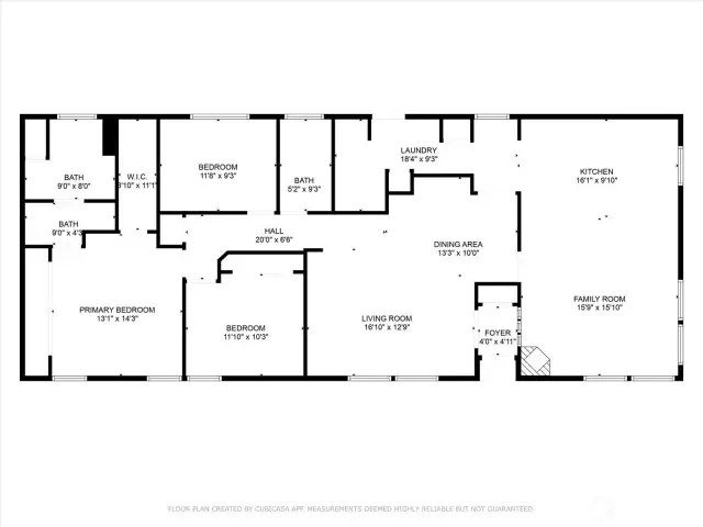 Floor plan of main home