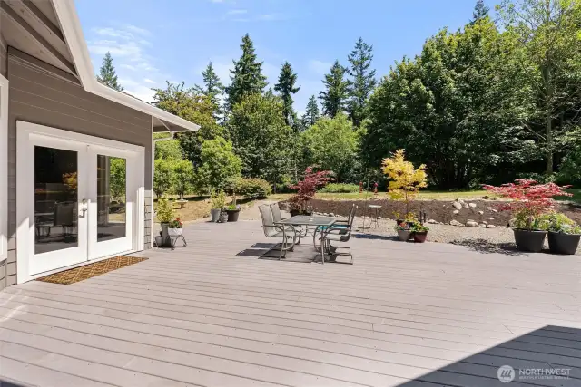 Deck view to back yard