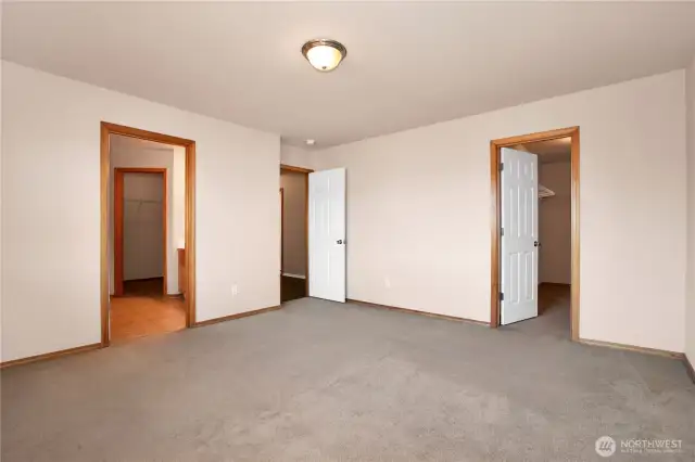Primary Bedroom W/ 2 Walk-In Closet And 5pc Bathroom Suite