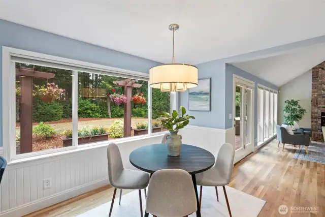 informal dining area
