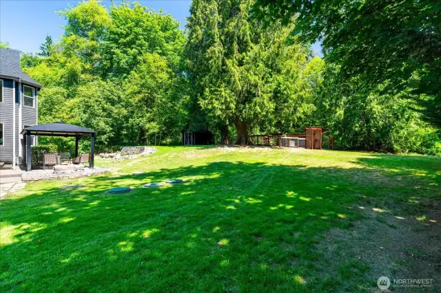 Plenty of room to play, garden, and enjoy all-seasons