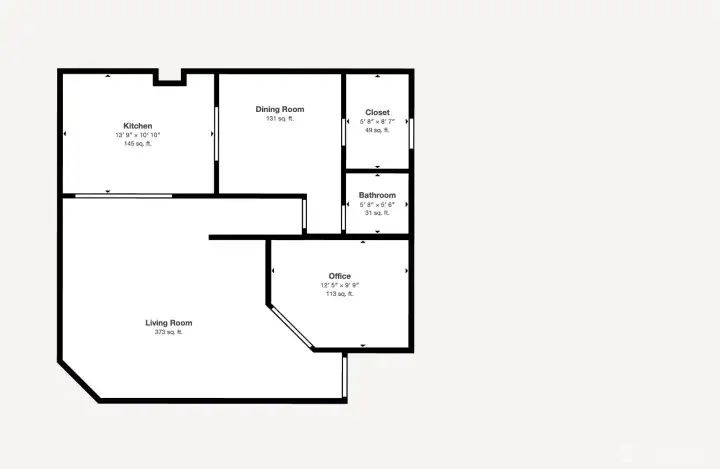 1st Floor-dimensions are for illustration purposes and not guaranteed