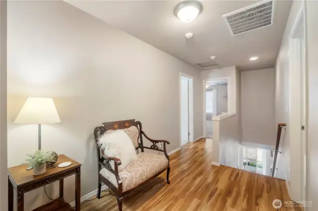 Landing space at top of stairs