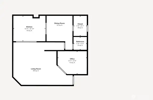1st Floor-dimensions are for illustration purposes and not guaranteed
