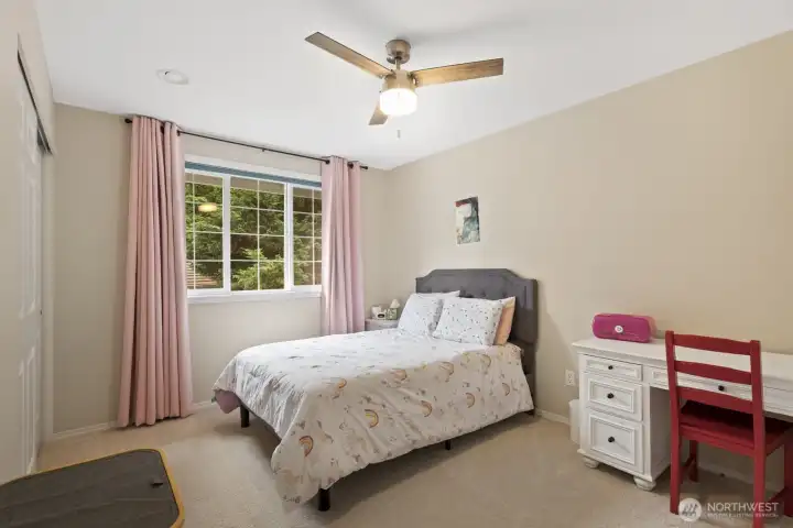 All with ceiling fans.