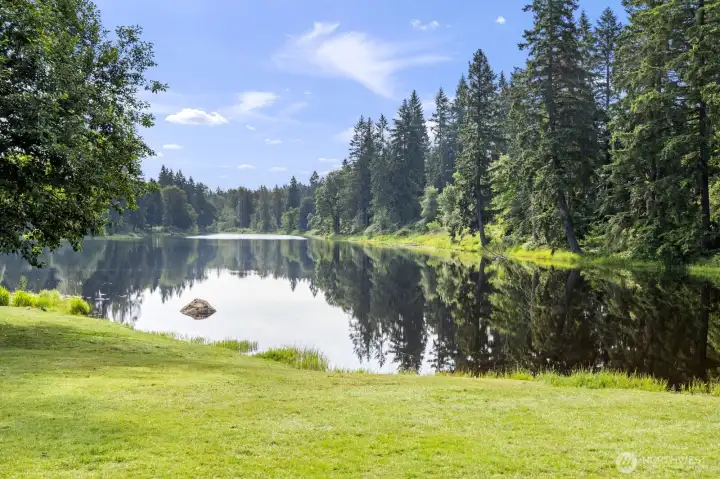 The private 17-acre lake only for residents of Lake of the Woods. Enjoy the lake park, canoeing, paddle boarding and swimming.