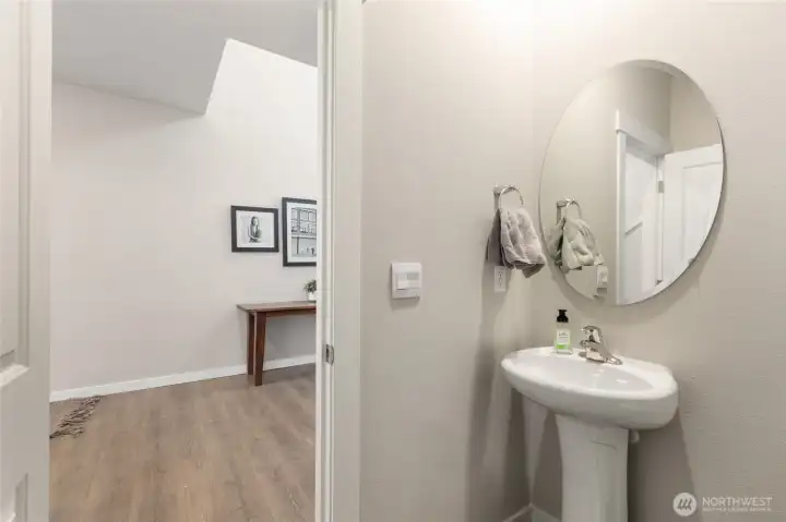 Downstairs powder room