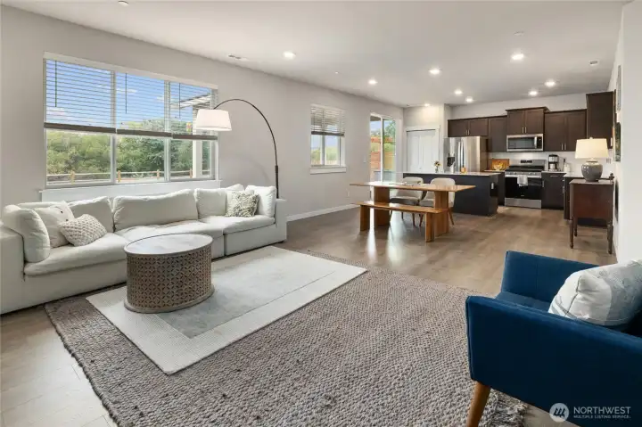 Spacious and bright living space