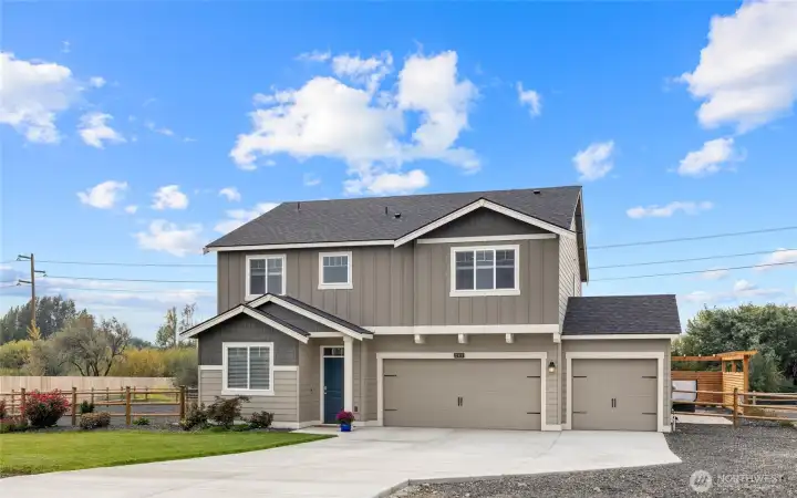 Lovely curb appeal as you approach this quiet and spacious property