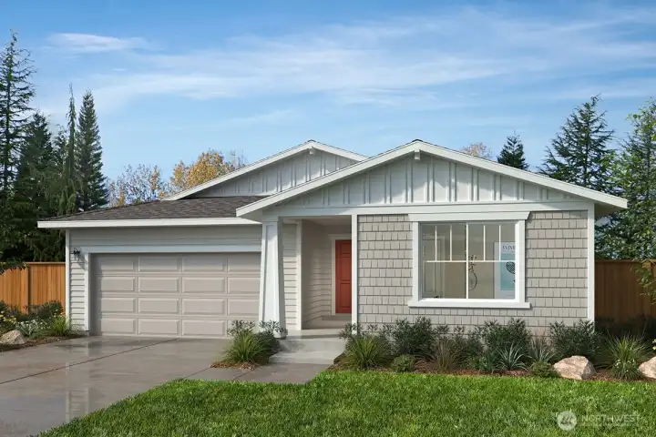Artist Rendering - Elevation B - Color Scheme F