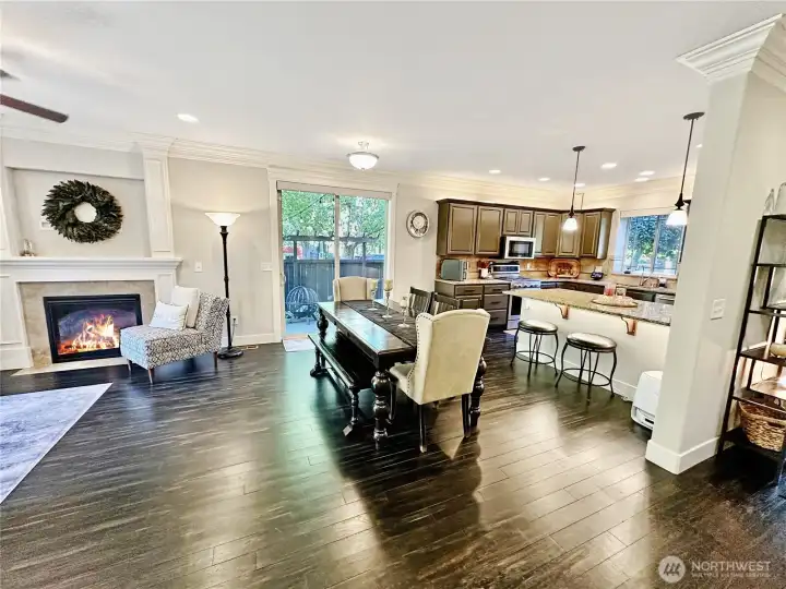 Newly updated hardwood floors throughout main floor, stairway and master and upper hallways.  Gorgeous!! Crown molding in most rooms on the main floor as well for a truly custom feel.
