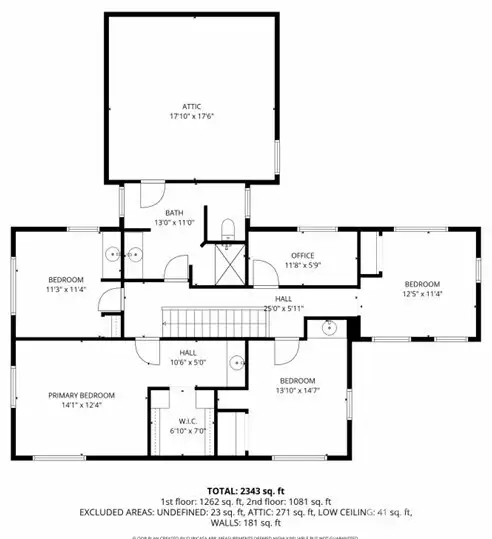 upper floor blue print