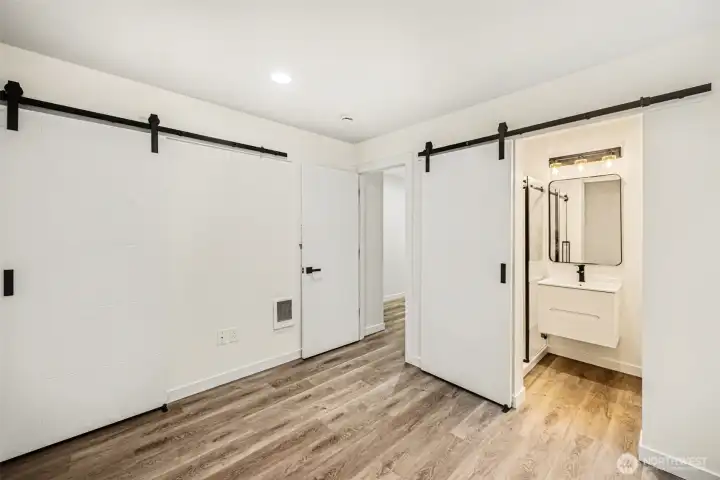 First floor bedroom and bathroom