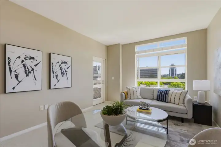spacious living room