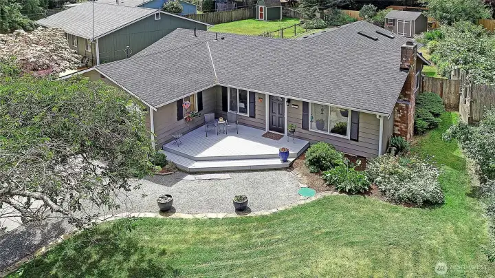 The spacious, view front porch!