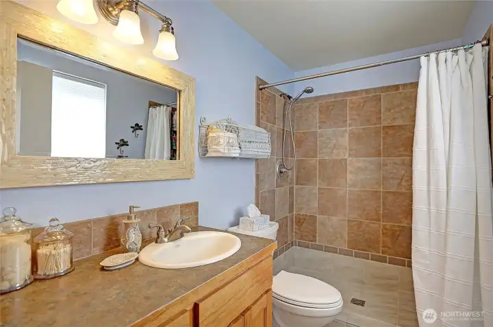 Primary Bath with double walk-in shower!