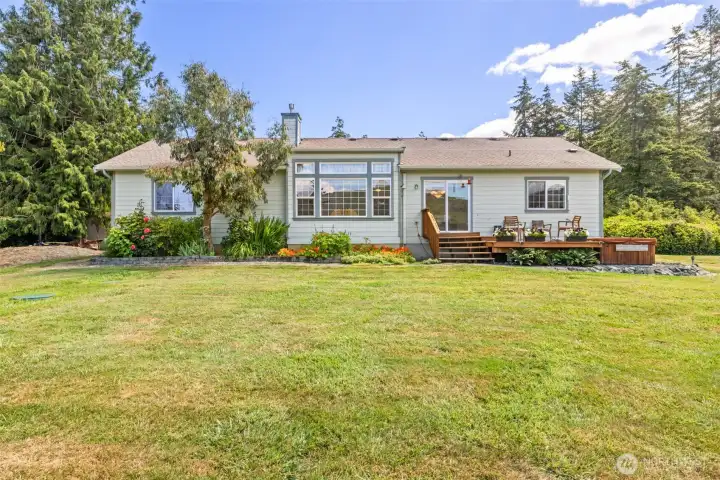 Back view of home