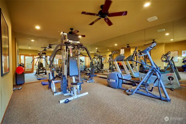 Exercise and workout room