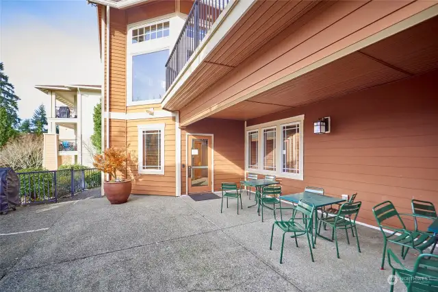 Back deck with BBQ and extra seating