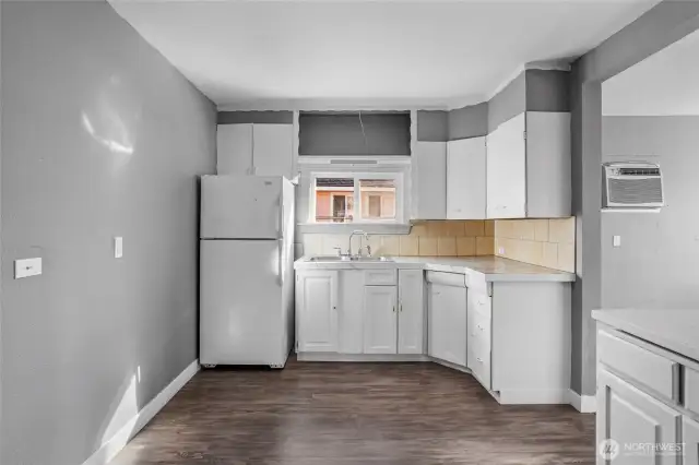 Huge Kitchen space open to living room
