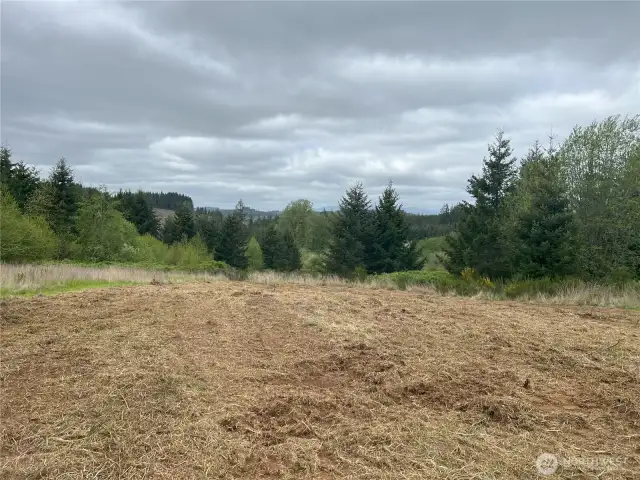 Top of hill facing west