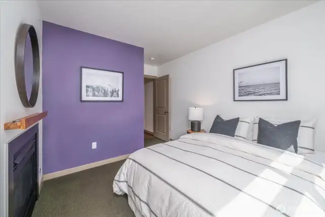 Large enough to easily fit a queen bed.