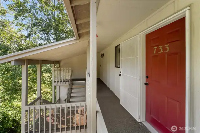 Rarely sold top floor end unit