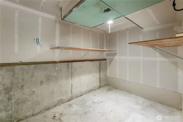 Ample storage