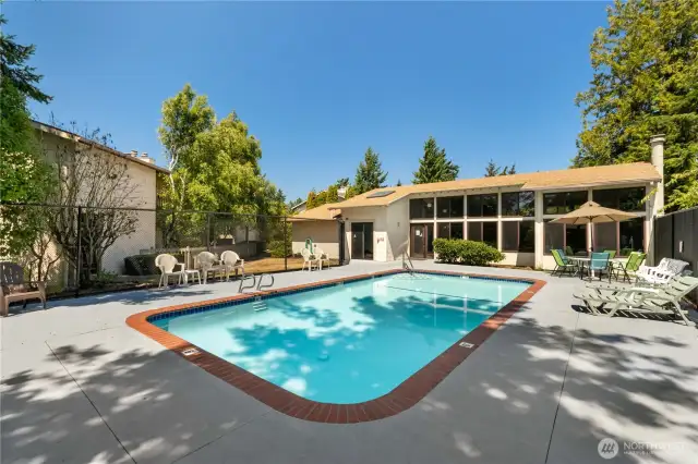 Summers by the refreshing pool!
