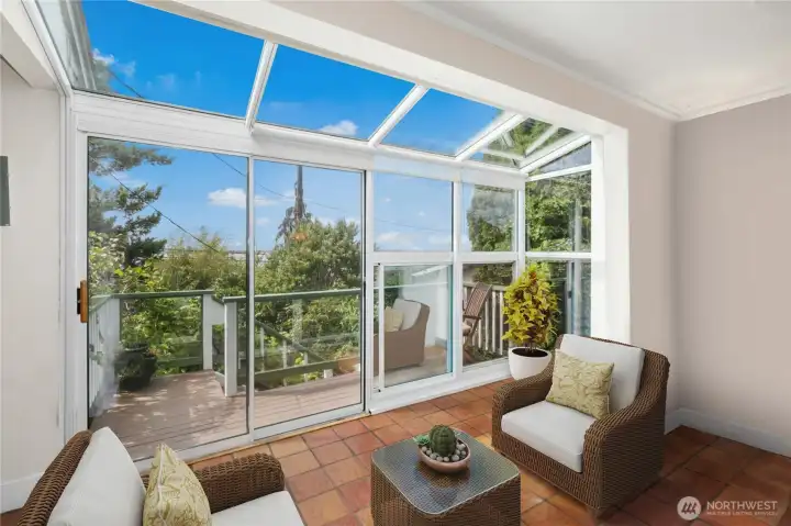 Let the sun shine in through the glass atrium