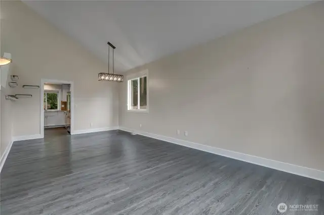 Large great room with dining space