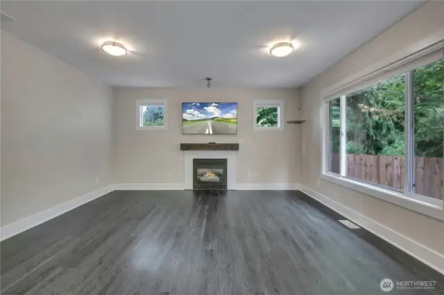 Electric fireplace for cozy ambiance at the flip of a switch