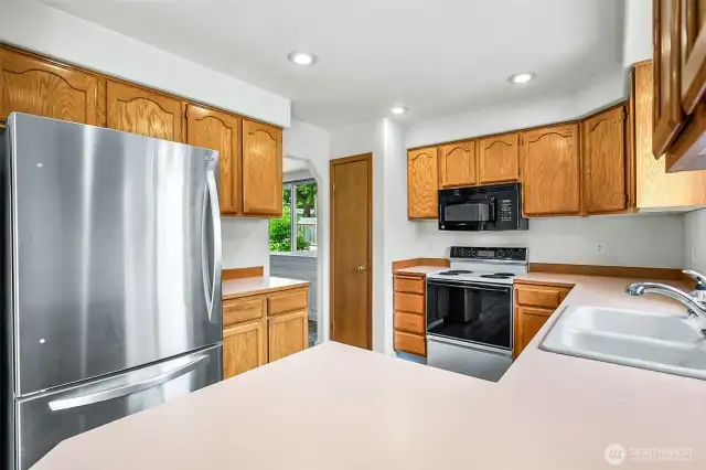 Kitchen with pantry