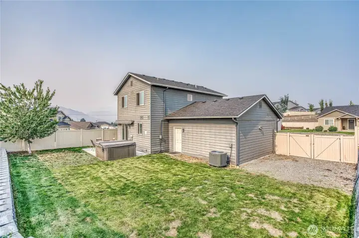 Back Yard and Additional Parking