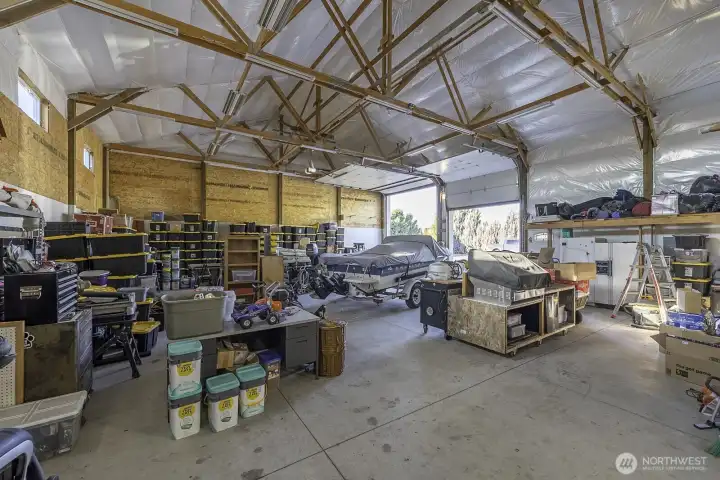 Interior of shop with storage and an ADU Living area!