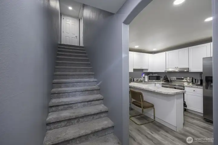 Living quarters located in the shop.