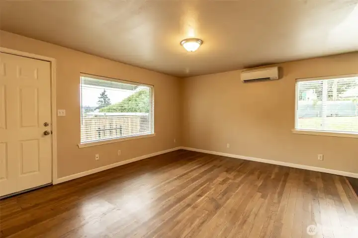 Another view of living room in Unit B (both units have mini splits!)