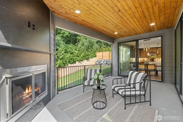 Main floor covered porch