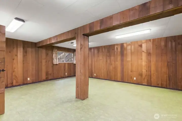 Additional view of the rec room. Located off the rec. room is a flexible nook ideal for a home office or reading retreat.