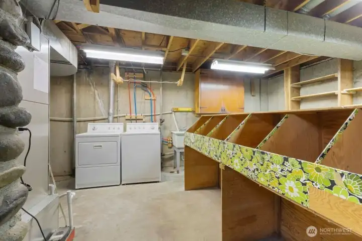 Lower level floor utility room, craft room and a shop area!