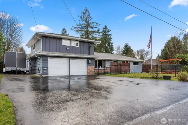 RV Parking with full hook-up. Plus new exterior paint!!