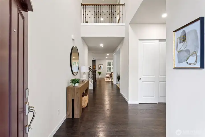 Impressive 2 story foyer