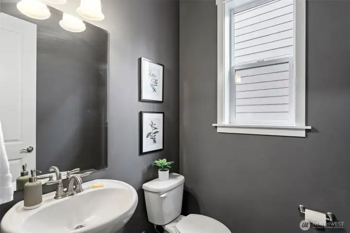 Main floor powder room