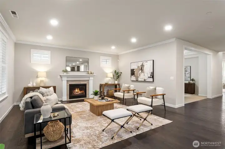 Lots of space for a variety of seating configurations